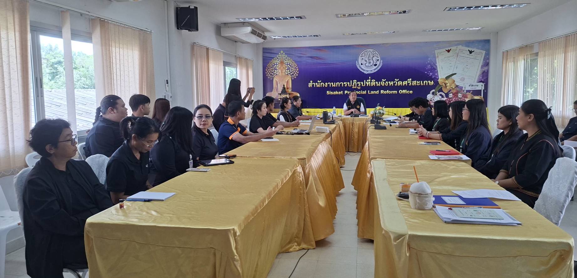 title - ผู้ตรวจราชการ ส.ป.ก. ประชุมตรวจติดตามความก้าวหน้าผลการดำเนินงานตามแผนการตรวจราชการของ สำนักงานการปฏิรูปที่ดินเพื่อเกษตรกรรม ประจำปีงบประมาณ พ.ศ. 2569 รอบที่ 2  เขตตรวจราชการที่ 14 จังหวัดศรีสะเกษ